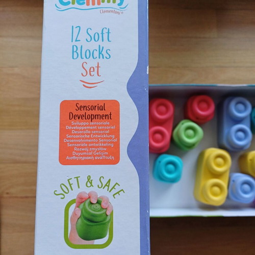 Soft Clemmy soft blocks like new, set of 12 pieces