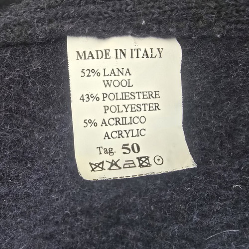 Montgomery coat used, 52% wool, blue, size M