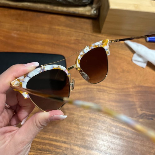 Gentle Monster oversized sunglasses used, mirrored lenses