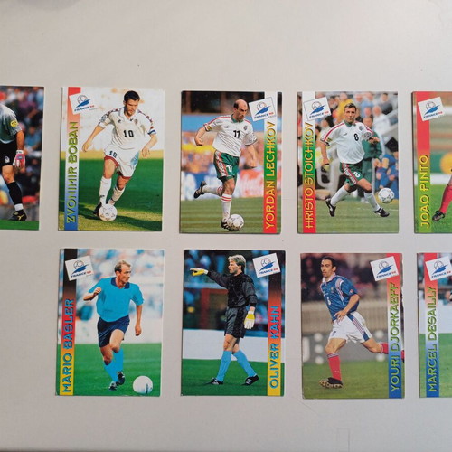 Panini France 1998 cards used, pack of 9