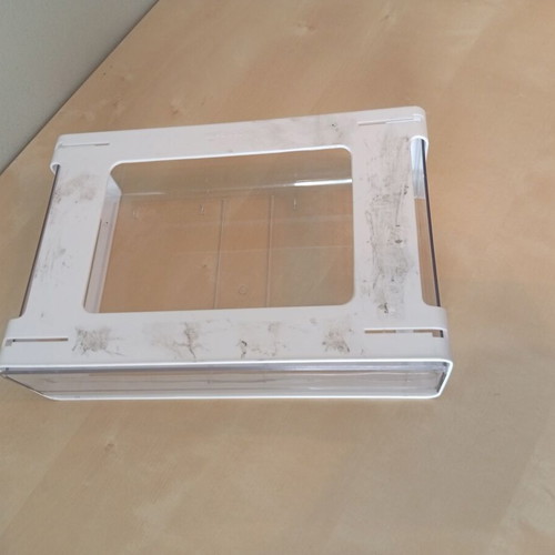 Under-desk drawer organizer, transparent plastic storage container