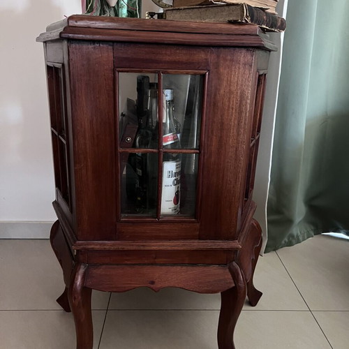 Wooden mini bar table used