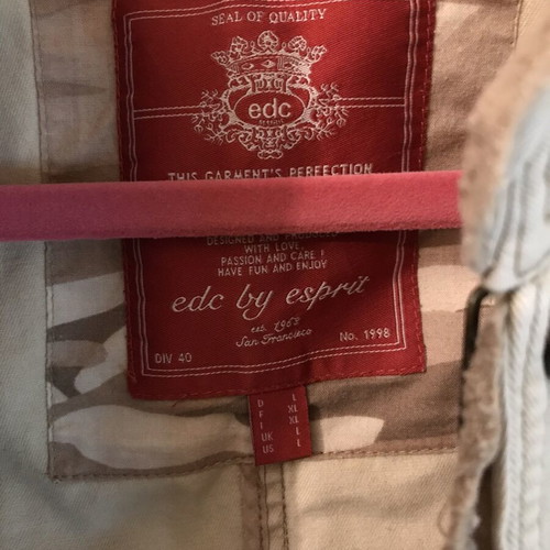 Esprit Edc Beige Military Jacket used, size L