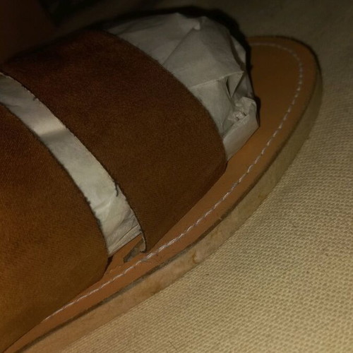 Summer Castor Sandals 39 Brown Suede Greek Made
