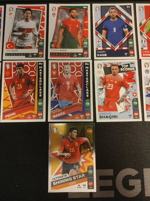Topps Match Attax Lidl UEFA EURO 2024 σετ 11 μεταχειρισμένων καρτών