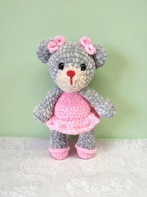Γατάκι πλεκτό mini amigurumi καινούργιο, ύψος 26 εκ.