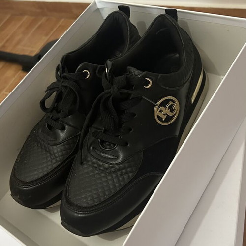 Renato Garini women's sneakers size 39 used, black