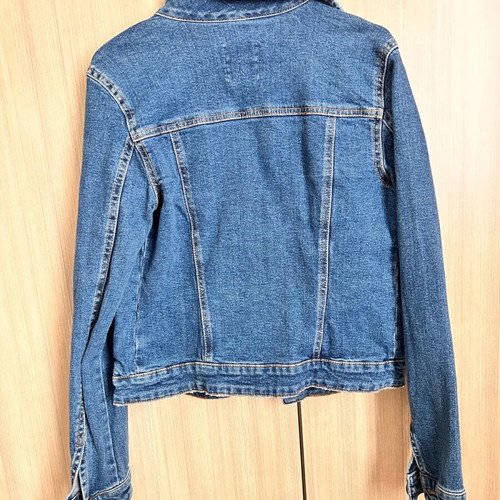 Bershka denim jacket used, size XS, blue
