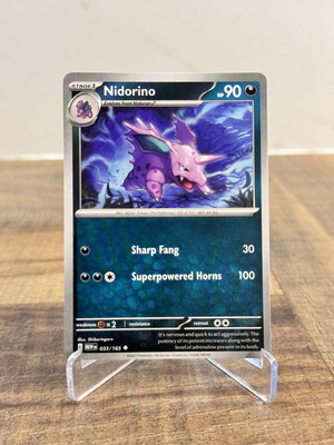 Pokemon Nidorino 033/165 Scarlet & Violet card new condition