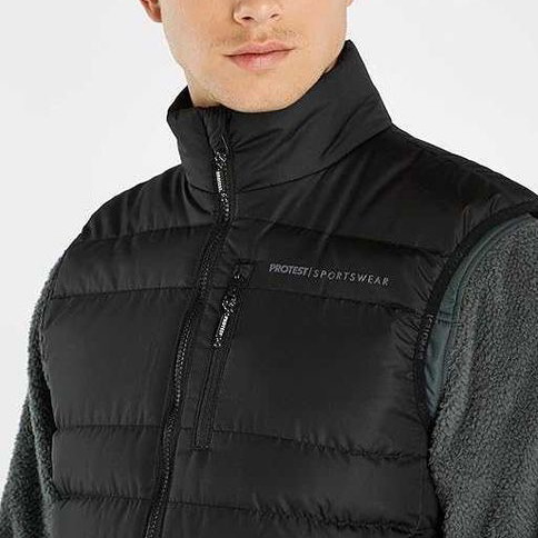 Protest Vest men's used black size M polyester