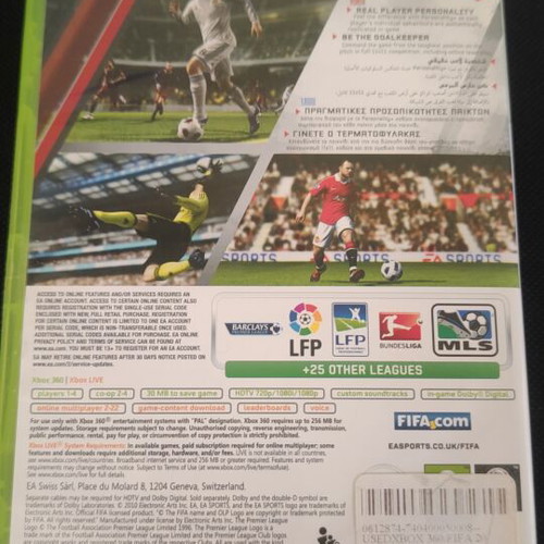 Fifa 11 Xbox 360 used, complete with manual