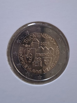 2 Euro Slovakia 2026 Trencin coin, uncirculated
