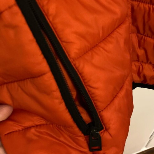 Bershka jacket used, orange, size S