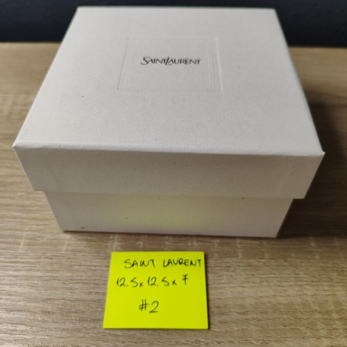 Saint Laurent empty box used, 12.5 x 12.5 x 7 cm