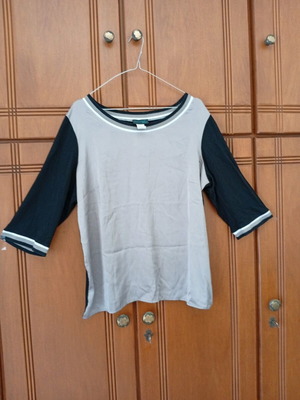 Women's T-shirt Creation used, size 3XL, black and gray
