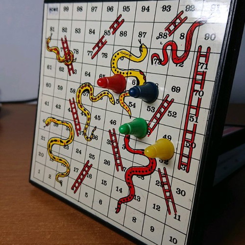 Magnetic Snakes and Ladders and Backgammon used, mini board games