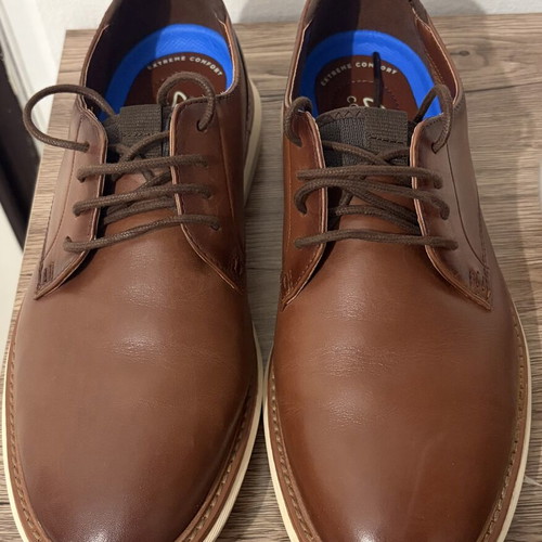 Clarks Brantin Plain men's shoes, size 43, brown leather