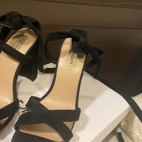 Steve Madden sandals used, black, size 39