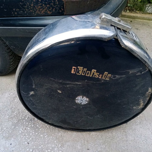 Spare Tire Cover used, nickel for Mitsubishi Pajero Pinin