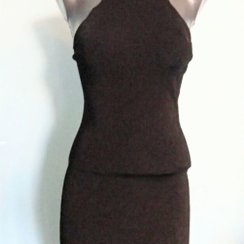 Gestuz dress with leather effect like new