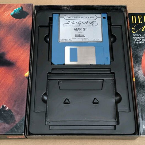 Degas Elite Atari ST game like new, complete in box
