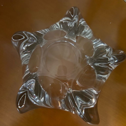 Crystal large fondue bowl new for treats or decoration