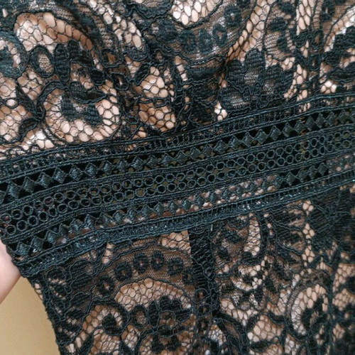 Dress S new, black and beige