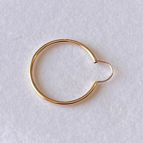 Earring hoop yellow gold k14 new single