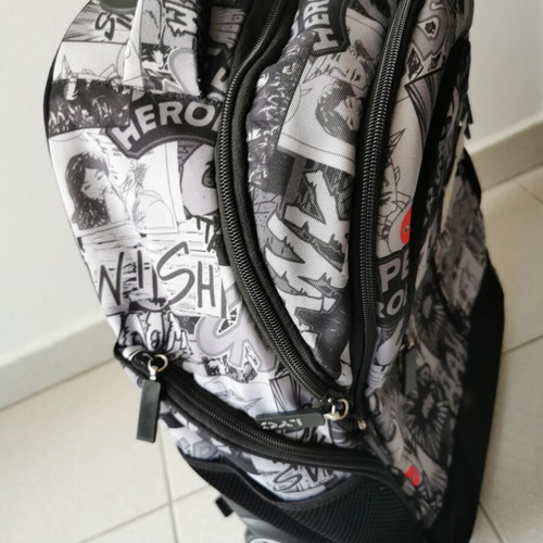 Lyc Sac XL backpack with trolley new, black and grey