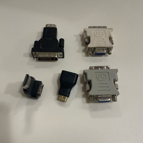 Adapters and DVI card used