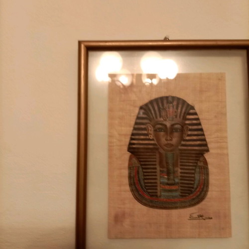 Papyrus Sphinx like new from Egyptian art workshop
