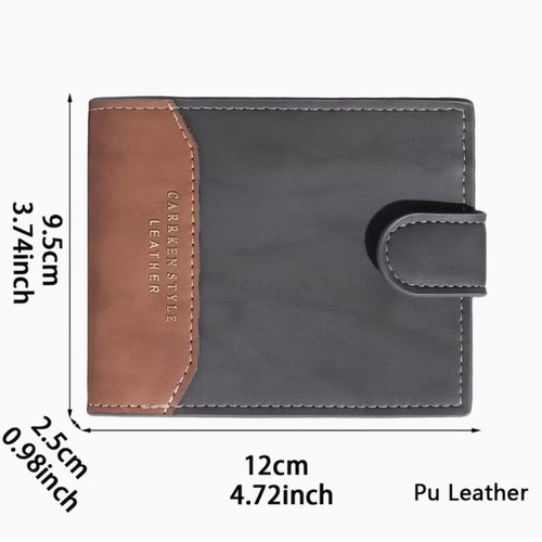 Men's wallet new PU leather with slim design
