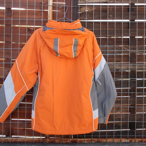 Timeout jacket like new, size L, gray and orange