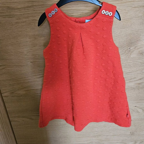 Red dress 12-18 months like new, winter
