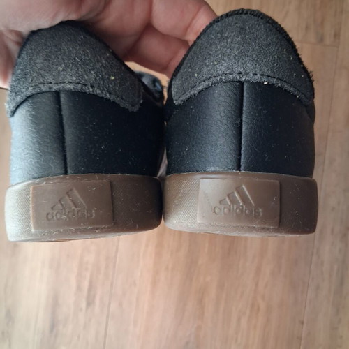 Adidas VL Court 3.0 EL K sneakers size 35 used, black with gum sole