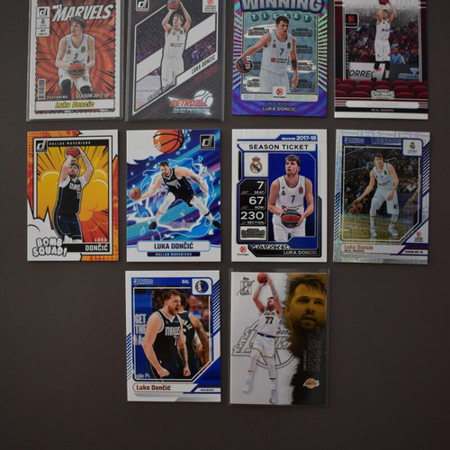 Luka Doncic bundle, 10 basketball cards