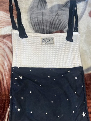 The Angel fabric organizer for baby crib or changing table like new