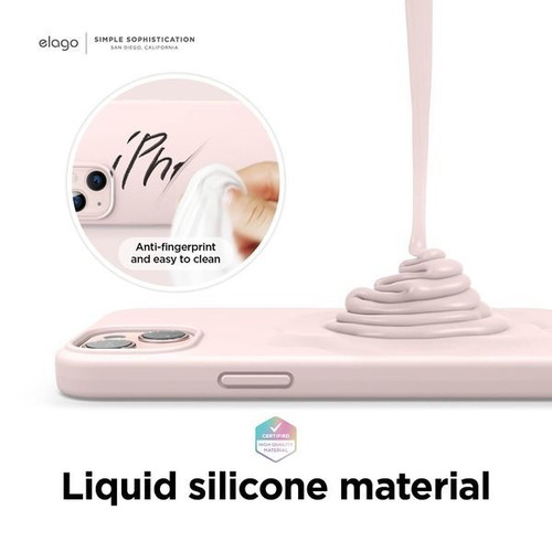 Elago silicone case for iPhone 13 6.1 inch, pink
