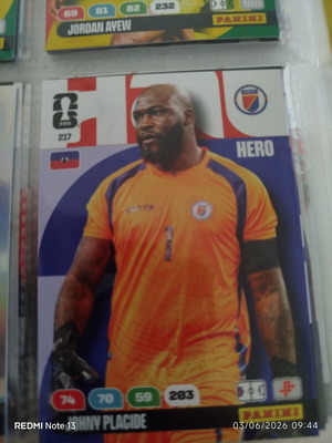 Panini Adrenalyn XL FIFA World Cup 2026 αυτοκόλλητο μεταχειρισμένο, Johny Placide