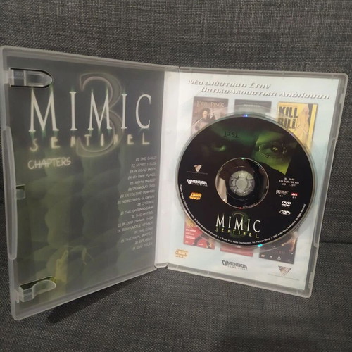 Mimic 3 Sentinel DVD, sci-fi horror with Greek subtitles