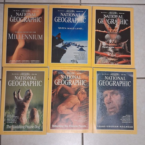 National Geographic magazines new, 1997-2002 plus 2004 special edition