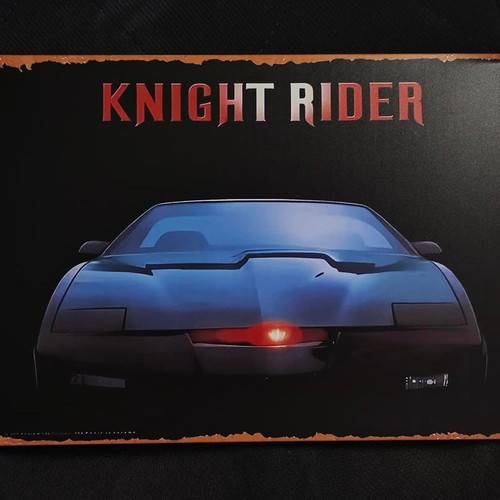 Vintage metal sign Knight Rider K.I.T.T. like new