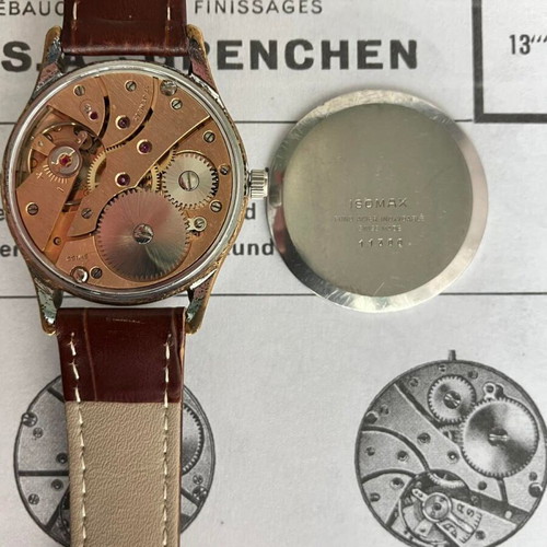 Isomax Super 17 Rubis vintage Swiss mechanical watch used