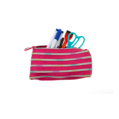Zipit Rainbow Pencil Case pink mini pouch 20x3x12cm