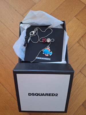Dsquared charm necklace new, authentic in box