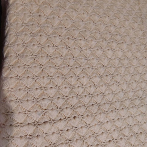 Wool blanket handmade yellow like new