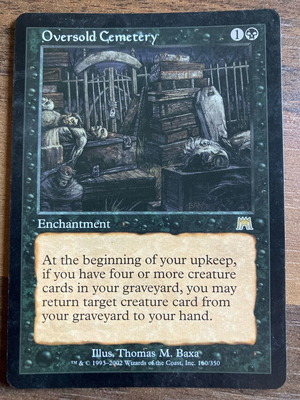 Oversold Cemetery Mtg used