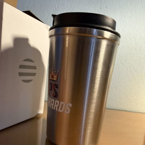 Stainless Steel Coffee Thermos 350ml with Graphic Design new
