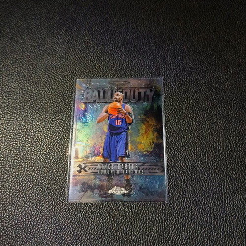 2025-2026 Topps Chrome Ball Of Duty Vince Carter card like new