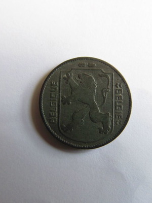 Belgian coin 1 franc 1942 used, rare